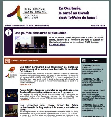 Newsletter #6 du PRST3 en Occitanie